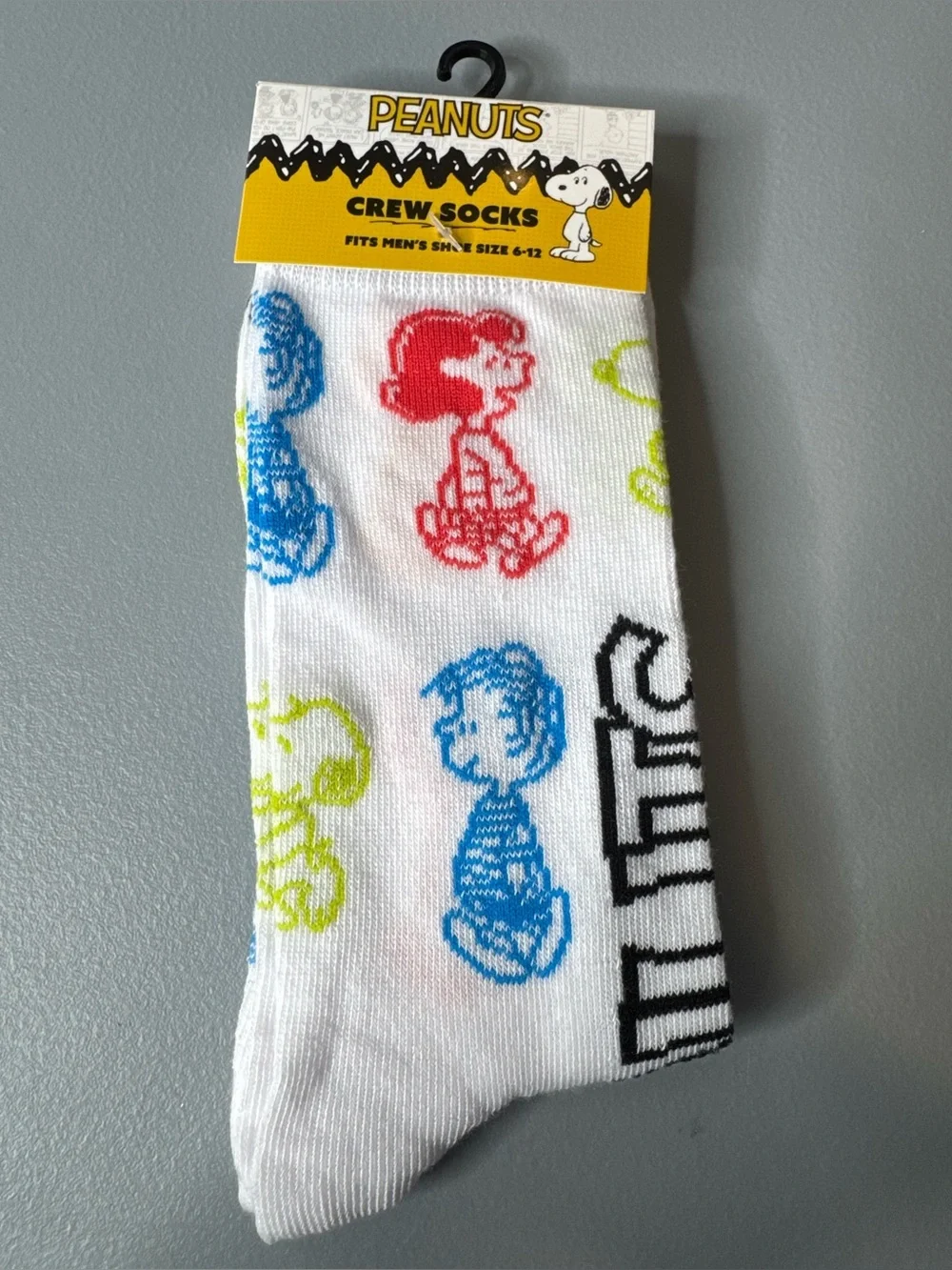 Peanuts Charlie Brown snoopy sally White Crew socks unisex